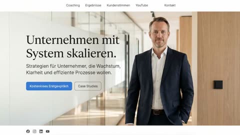Website für eine Unternehmensberatung